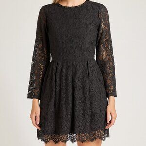 Elly Bazzar Black Lace Dress XL Long Sleeve‎ Cocktail Party Evening Formal Women